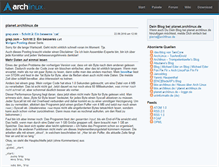Tablet Screenshot of planet.archlinux.de